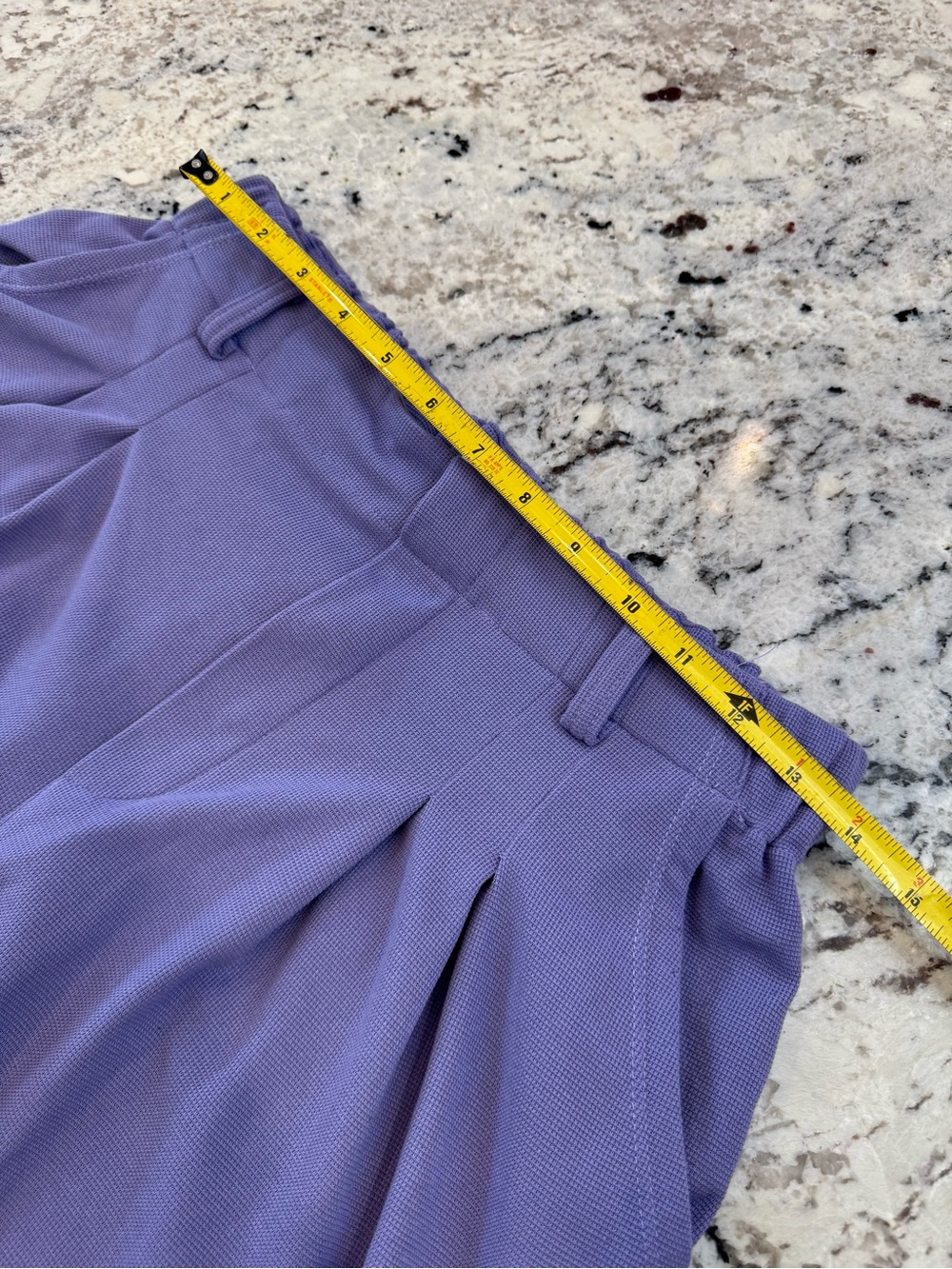Halara Purple Wide Leg Pleated Pants Medium Tall High Waist - Picture 5 of 9